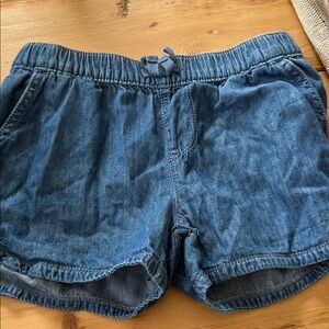 Children’s Place 6x/7 Denim Elastic Waist Shorts - Blue